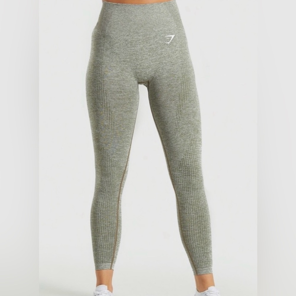 Gymshark Heather Green Vital Seamless Leggings